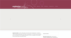 Desktop Screenshot of explosivemedia.com.au